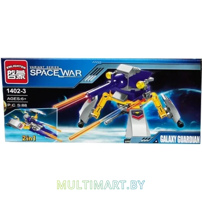 Конструктор Qman Space War 1402-3 Галактический страж (88 деталей)